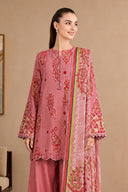 3 Pc Unstitched Printed Twill Suit