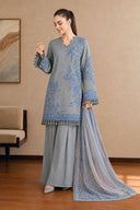 3 Pc Unstitched Printed Khaddar Suit