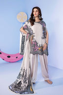 3 Pc Unstitched Embroidered Lawn Suit