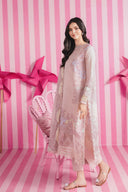 3 Pc Unstitched Embroidered Lawn Suit