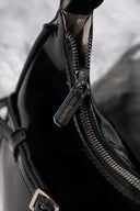 Belted Crescent Bag