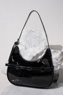 Belted Crescent Bag