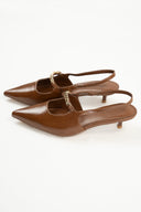 Slingback Kitten Heels