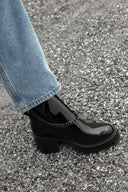 Long Patent Chain Boots