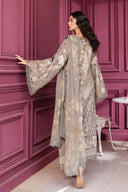 3 Pc Unstitched Printed Slub Khaddar Suit