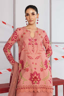3 Pc Unstitched Printed Slub Khaddar Suit