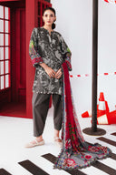 3 Pc Unstitched Printed Marina Twill Suit