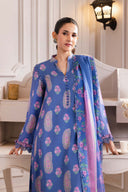 3 Pc Unstitched Printed Linen Suit