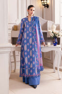 3 Pc Unstitched Printed Linen Suit