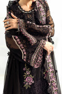 3 Piece Unstitched Embroidered Chiffon Suit | MPC-25-104