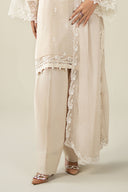 3 Piece Embroidered Cotton Net Suit