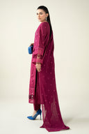 3 Piece Embroidered Dobby Suit