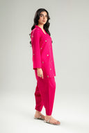 2 Pc Dyed Dobby Suit