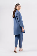 2 Pc Embroidered Linen Suit