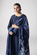 2 Pc Embroidered Lurex Texture Suit