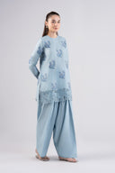 2 Pc Embroidered Jacquard Suit