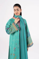 2 Pc Embroidered Lurex Mukaish Suit