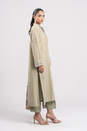 2 Pc Embroidered Lurex Suit
