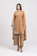 2 Pc Embroidered Lurex Suit