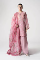 3 Pc Embroidered Cotton Tissue Suit