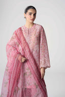 3 Pc Embroidered Cotton Tissue Suit