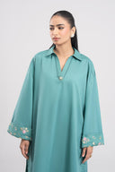 2 Pc Embroidered Dobby Viscose Suit