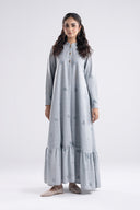 Embroidered Dobby Viscose Dress