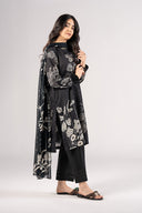 2 Pc Embroidered Lurex Cotton Suit