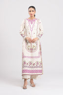 2 Pc Embroidered Slub Lawn Suit