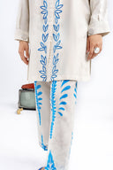 2 Pc Embroidered Dobby Viscose Suit