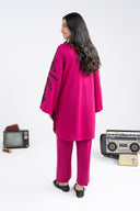 2 Pc Embroidered Crosshatch Lawn Suit