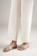 Embroidered Dobby Trouser