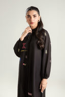 Embroidered Slub Lawn Tunic
