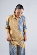 2 Pc Printed Textured Cotton Suit