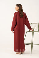 2 Pc Dyed Slub Lawn Suit