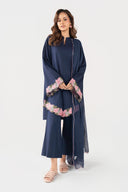 2 Pc Embroidered Dobby Cotton Suit