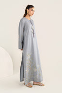 2 Pc Embroidered Dobby Cotton Suit