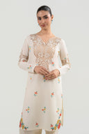 2 Pc Embroidered Dobby Suit