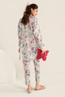 2 Pc Printed Dobby Suit