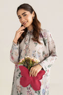 2 Pc Printed Dobby Suit