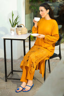 2 Pc Embroidered Arabic Lawn Suit
