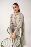 2 Pc Embroidered Arabic Lawn Suit
