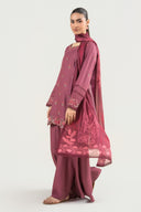 3 Pc Embroidered Arabic Lawn Suit