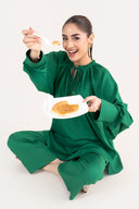 2 Pc Dyed Arabic Lawn Suit