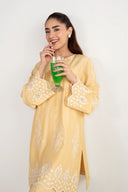 2 Pc Embroidered Arabic Lawn Suit