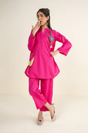 2 Pc Dyed Dobby Suit