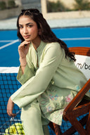 2 Pc Embroidered Crosshatch Suit