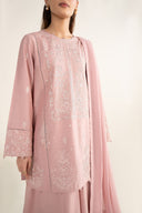2 Pc Embroidered Arabic Lawn Suit