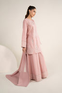 2 Pc Embroidered Arabic Lawn Suit