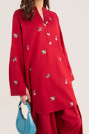 2 Pc Embroidered Dobby Cotton Suit